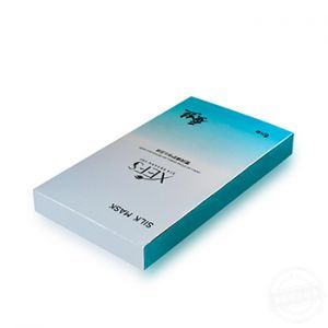 化妆品面膜包装 银卡蓝色化妆品包装盒