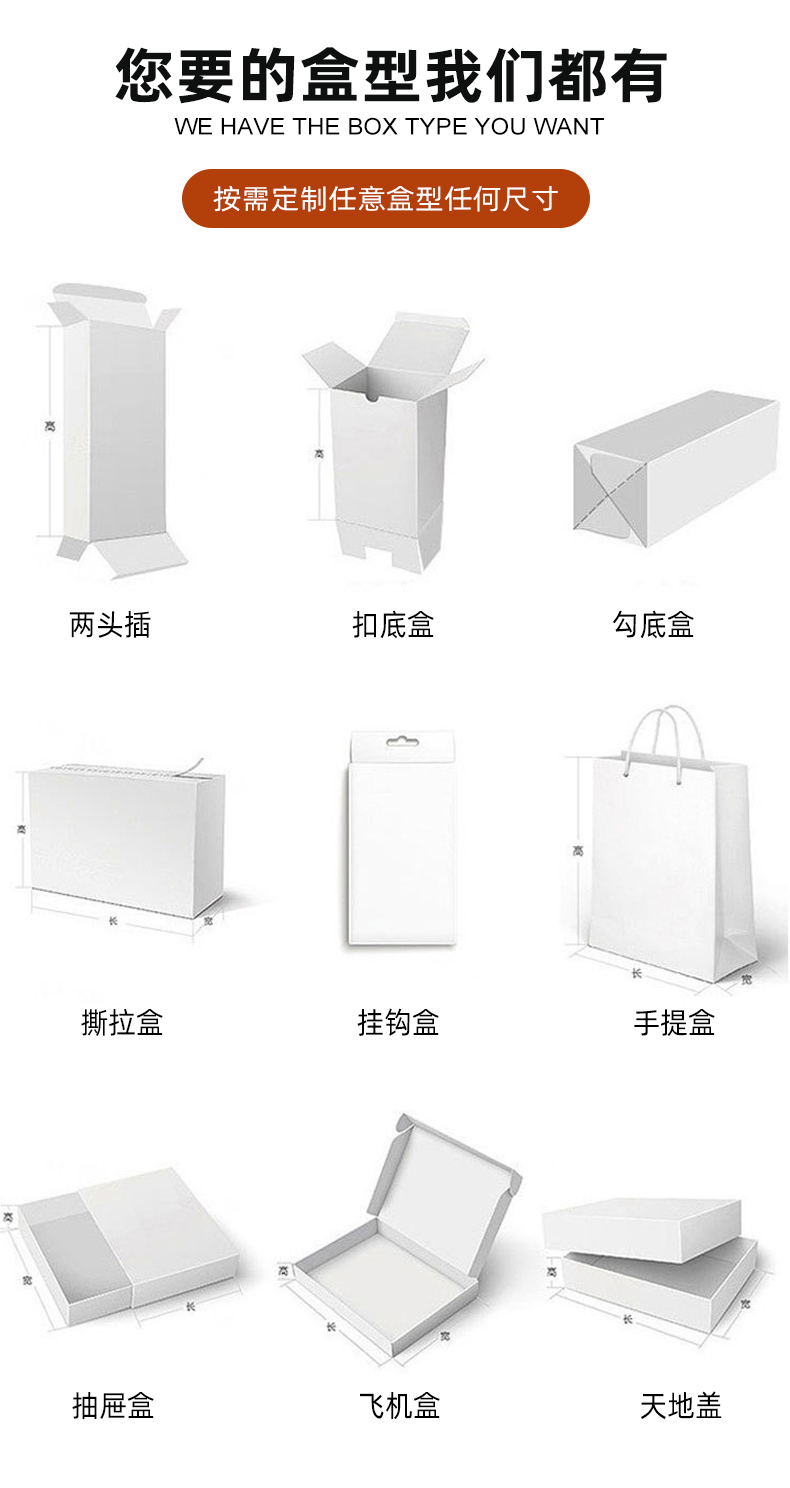 包装礼盒定制常见盒型