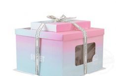 蛋糕的包装盒 蛋糕的包装盒定制材料及流程[吉彩四方]包装盒定制厂家