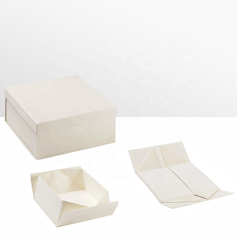 折叠礼品盒包装定制 白色包装盒